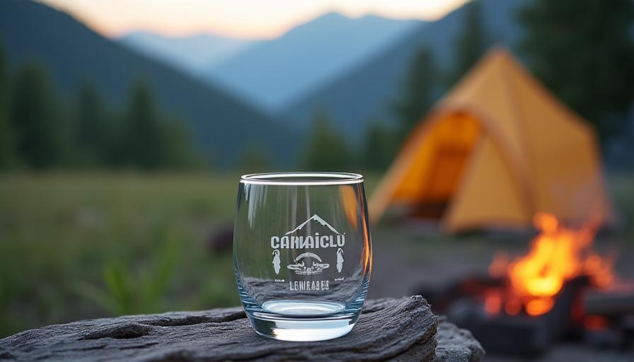 Camping Glaswaren für Outdoor-Promotionen
