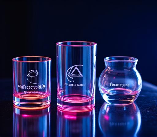 Moderne Glasdesigns für elektronische Musikfestivals